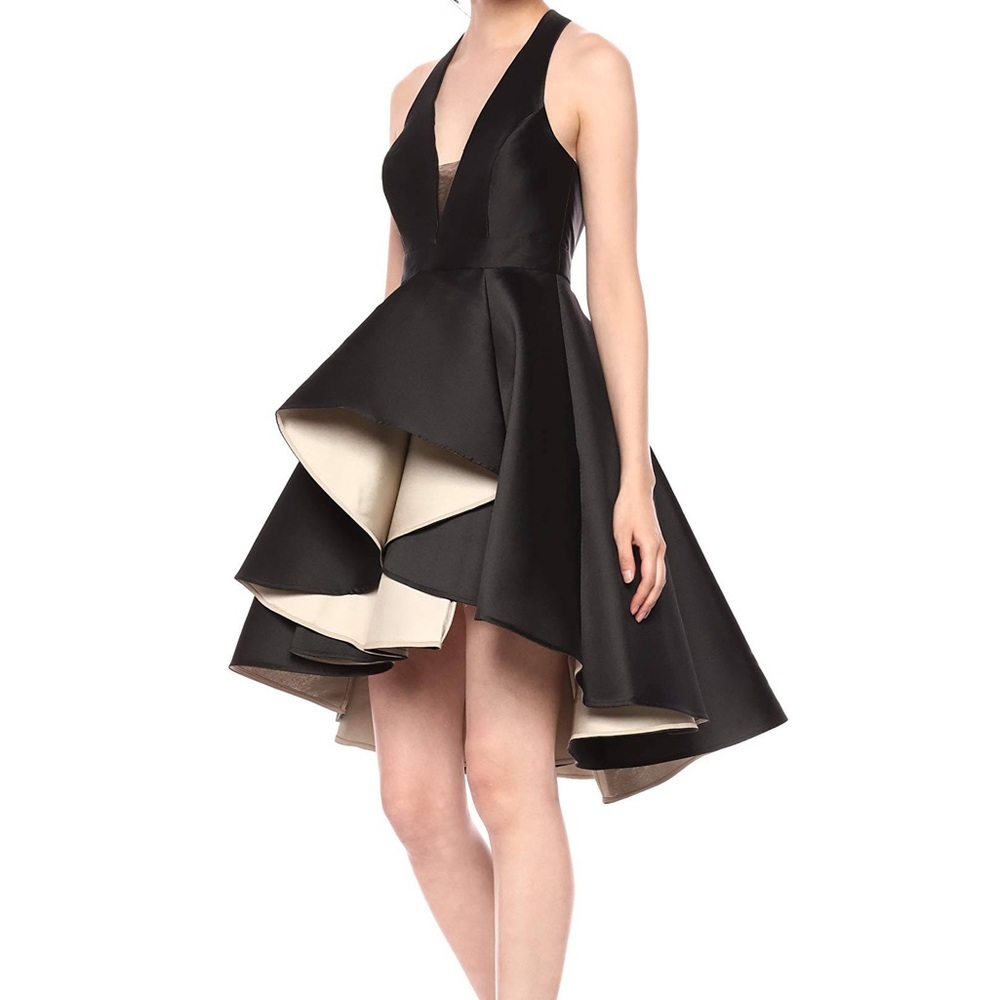 Halston High-Low Cocktail Dress